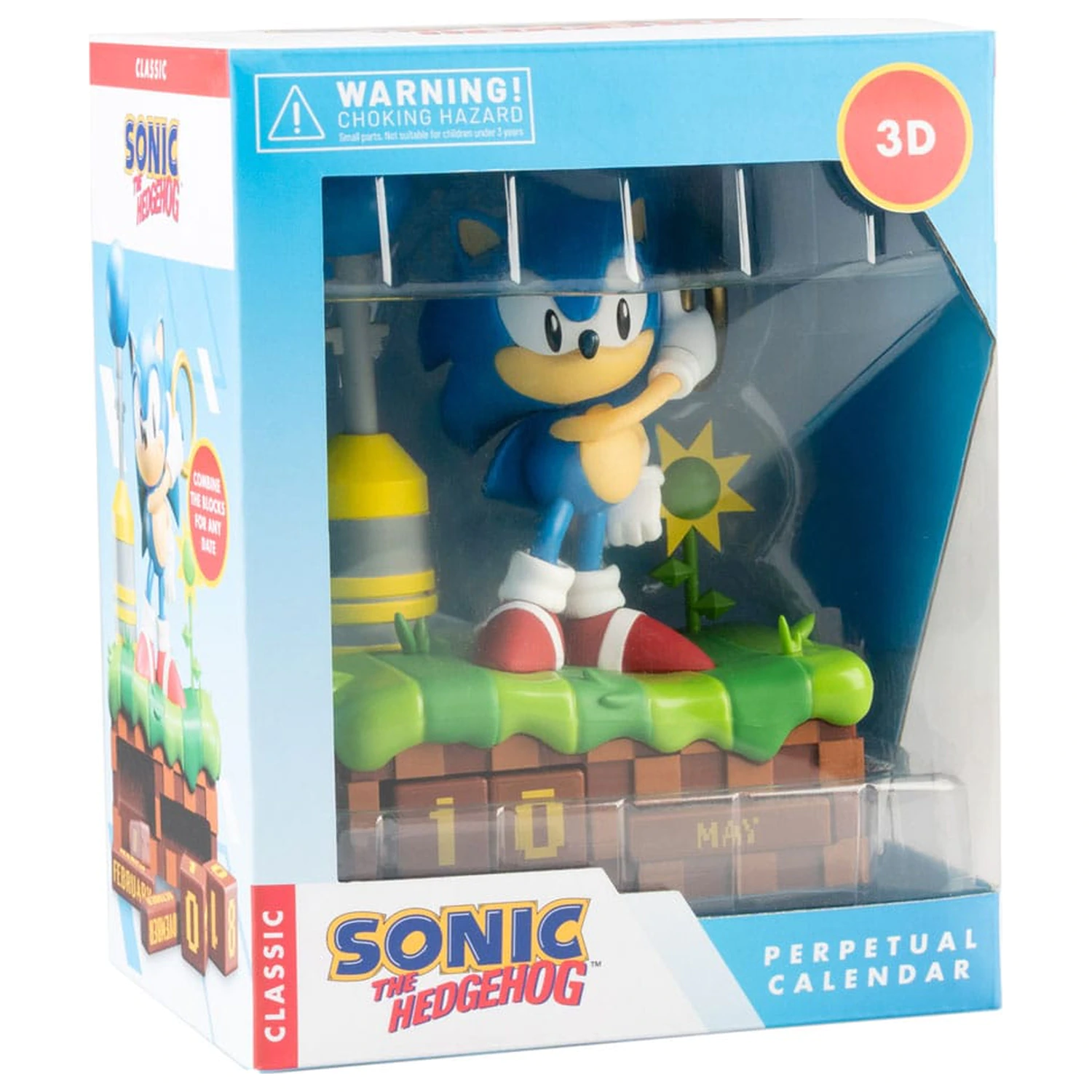 Sonic the Hedgehog 3D perpetual calendar product photo