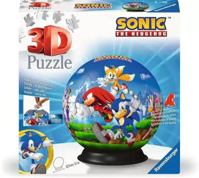 Sonic - The Hedgehog 3D Puzzle Characters Puzzle Ball (72 Pieces) product photo