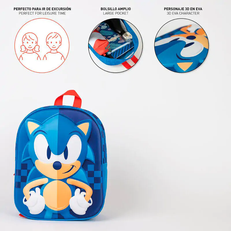 Sonic the Hedgehog 3D backpack 31cm product photo