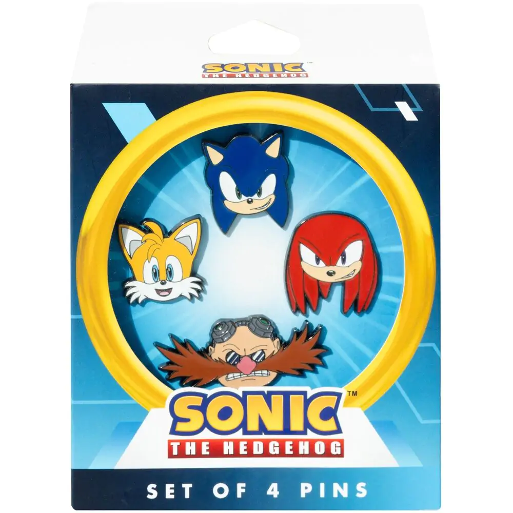 Sonic The Hedgehog 4 pin set product photo