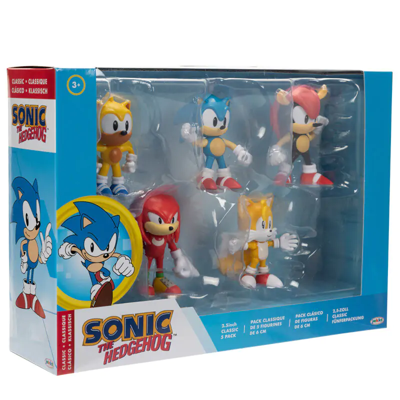 Sonic the Hedgehog pack 5 figures 6cm product photo