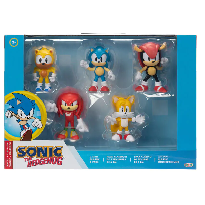 Sonic the Hedgehog pack 5 figures 6cm product photo