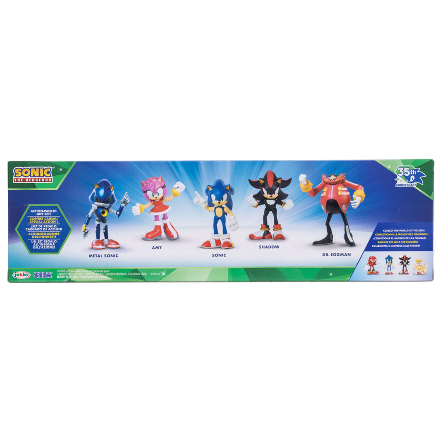 Sonic The Hedgehog pack 5 figures 6cm product photo