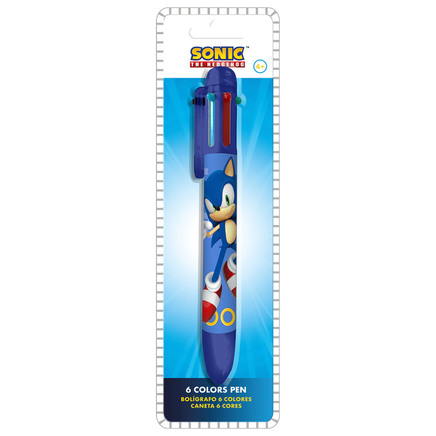 Sonic the Hedgehog 6 colour pen product photo