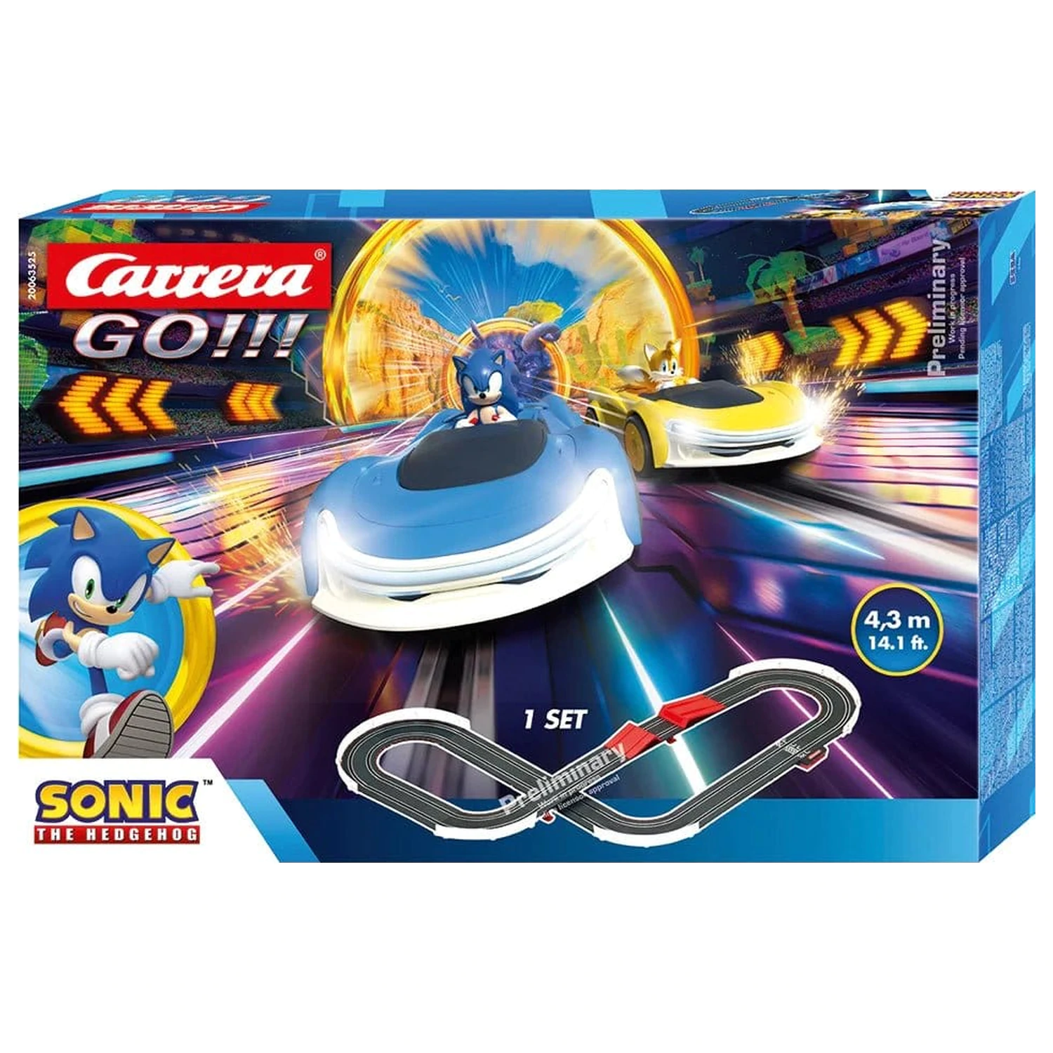 Sonic the Hedgehog Carrera GO!!! Race Track Set (BO) Sonic Racing CrossWorlds product photo