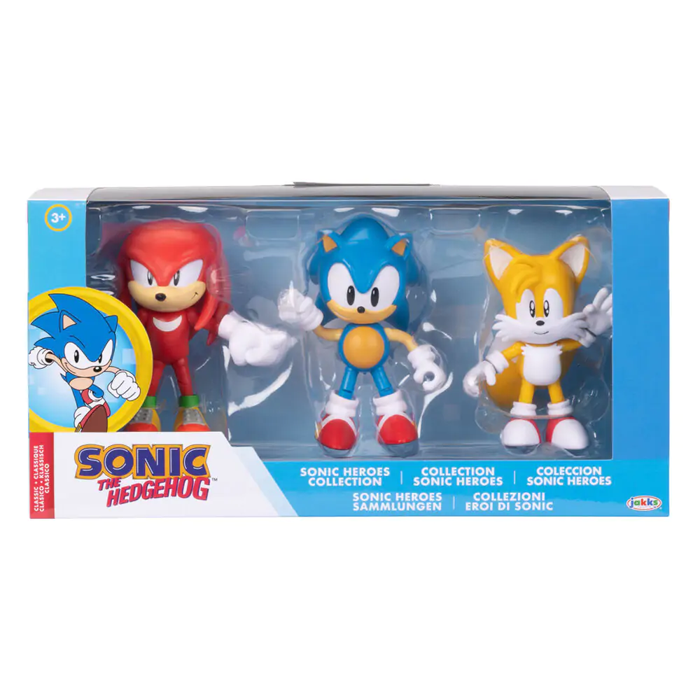 Sonic the Hedgehog Classic pack 3 figures 10cm product photo