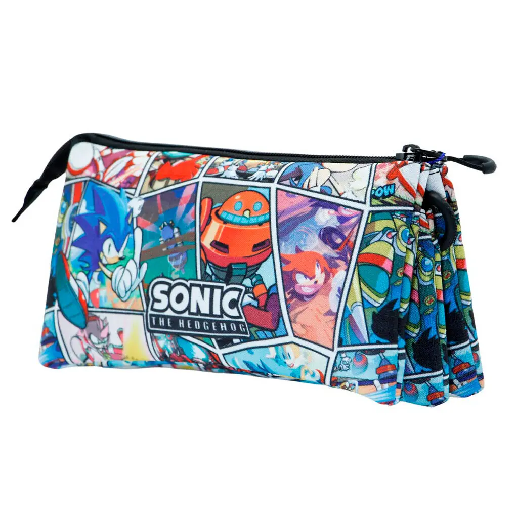 Sonic the Hedgehog Comic triple pencil case termékfotó