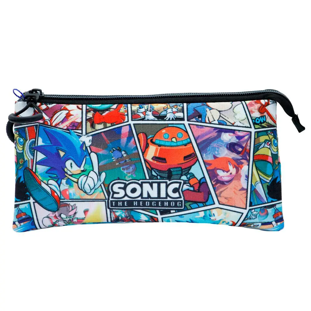 Sonic the Hedgehog Comic triple pencil case termékfotó
