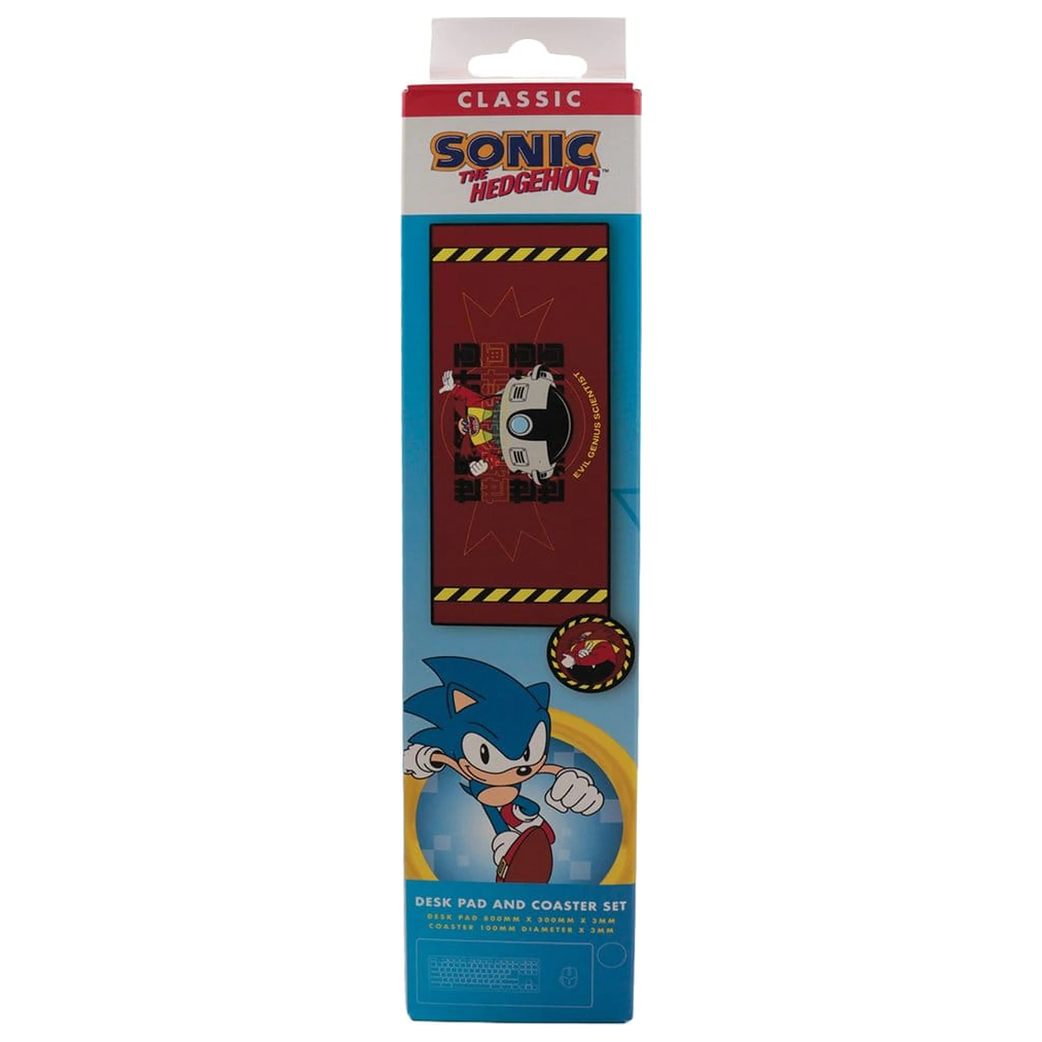 Sonic - The Hedgehog Desk Pad & Coaster Set Dr. Eggman product photo