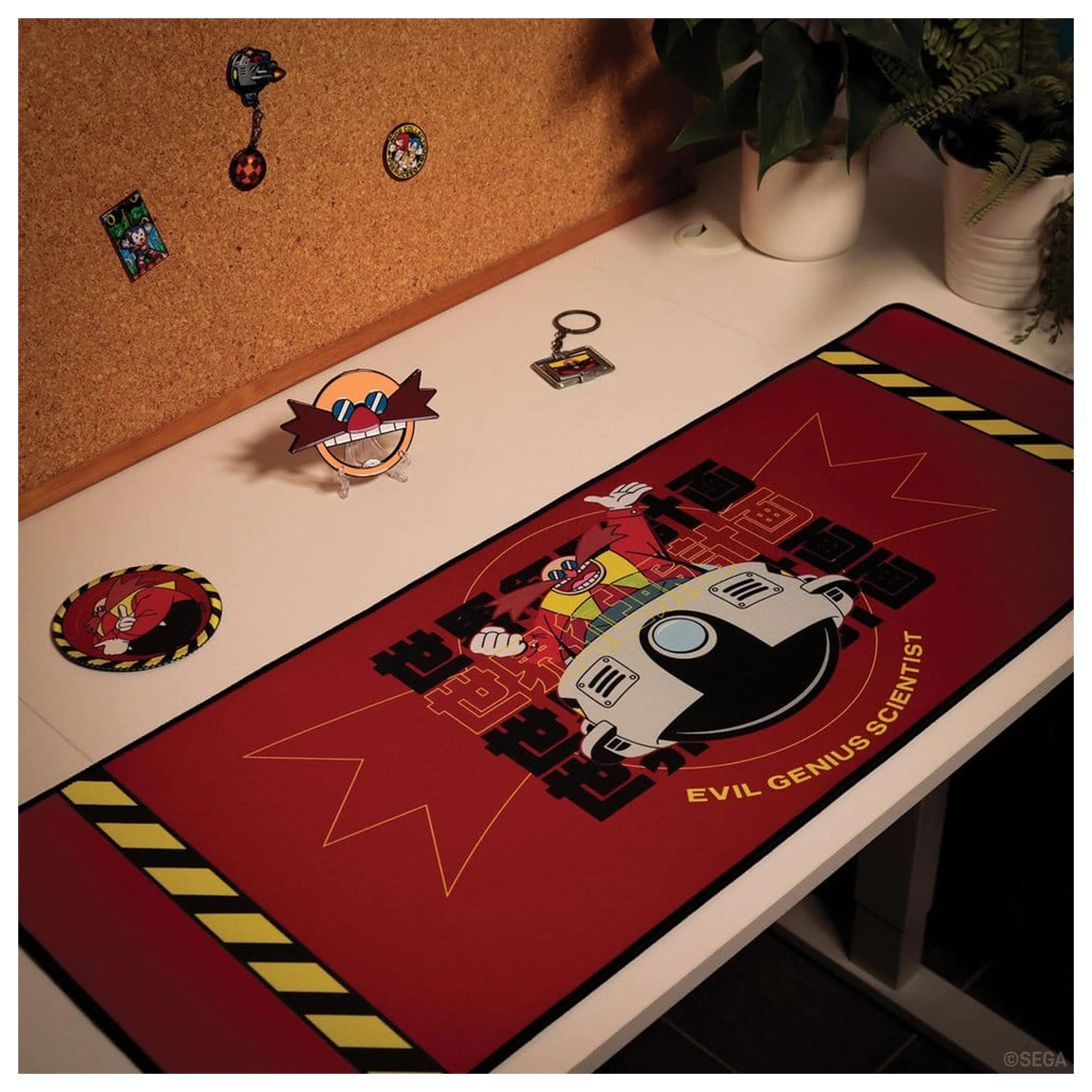 Sonic - The Hedgehog Desk Pad & Coaster Set Dr. Eggman product photo