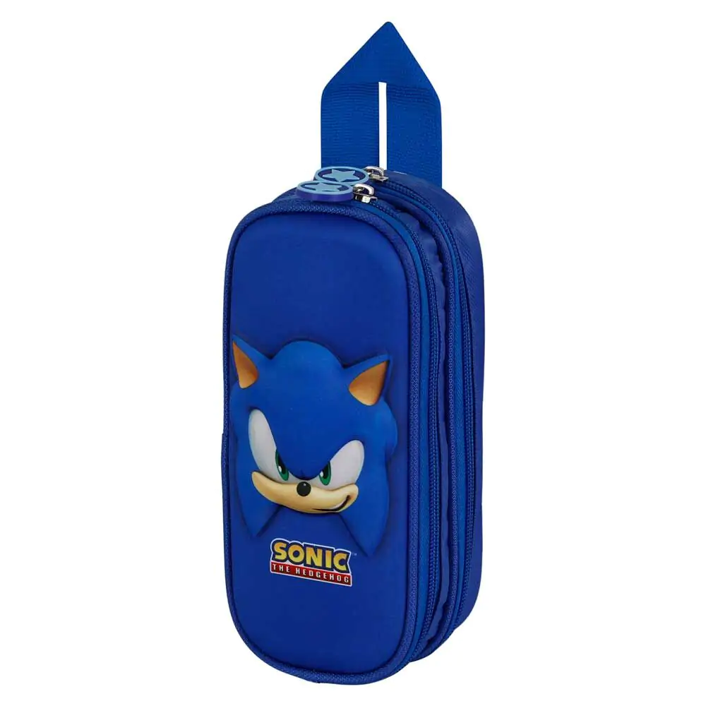 Sonic the Hedgehog Face 3D double pencil case product photo