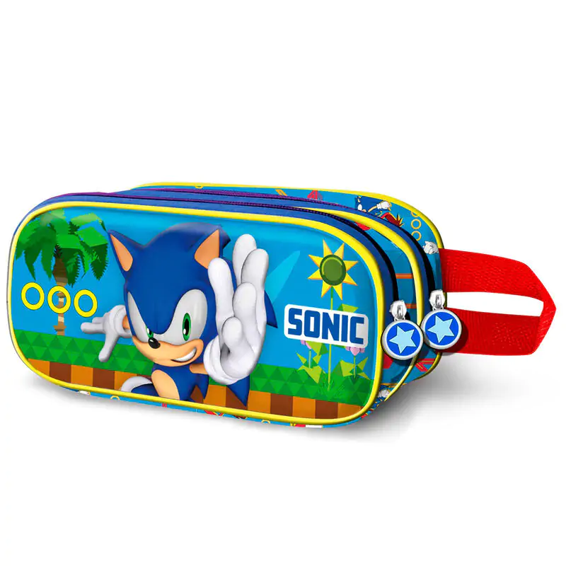 Sonic the Hedgehog Faster 3D double pencil case product photo