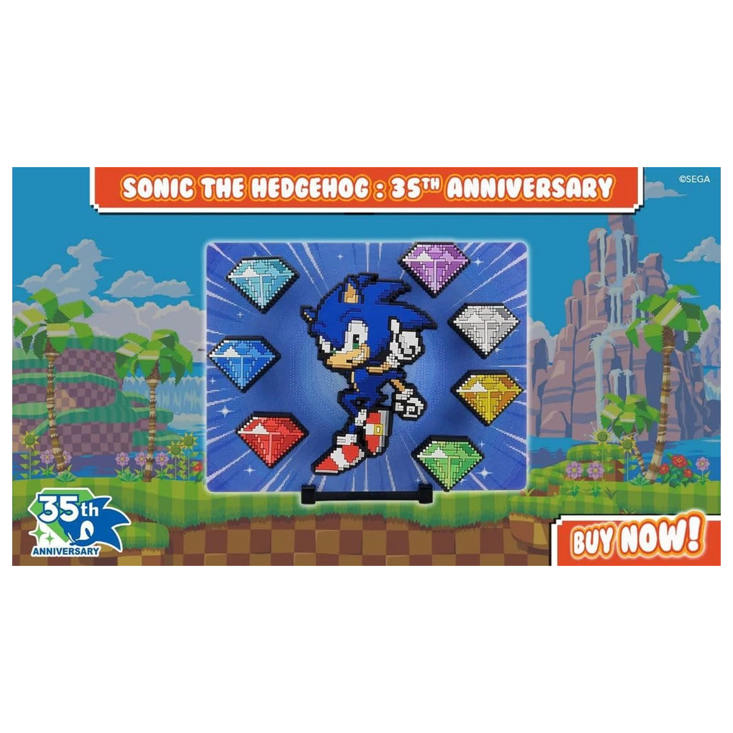 Sonic The Hedgehog FiGGYZ Magnet Collectible Modern Sonic 35th Anniversary 9 cm product photo