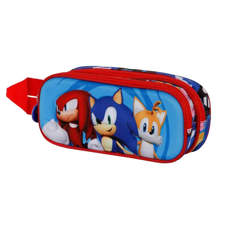 Sonic The Hedgehog Friends 3D double pencil case product photo