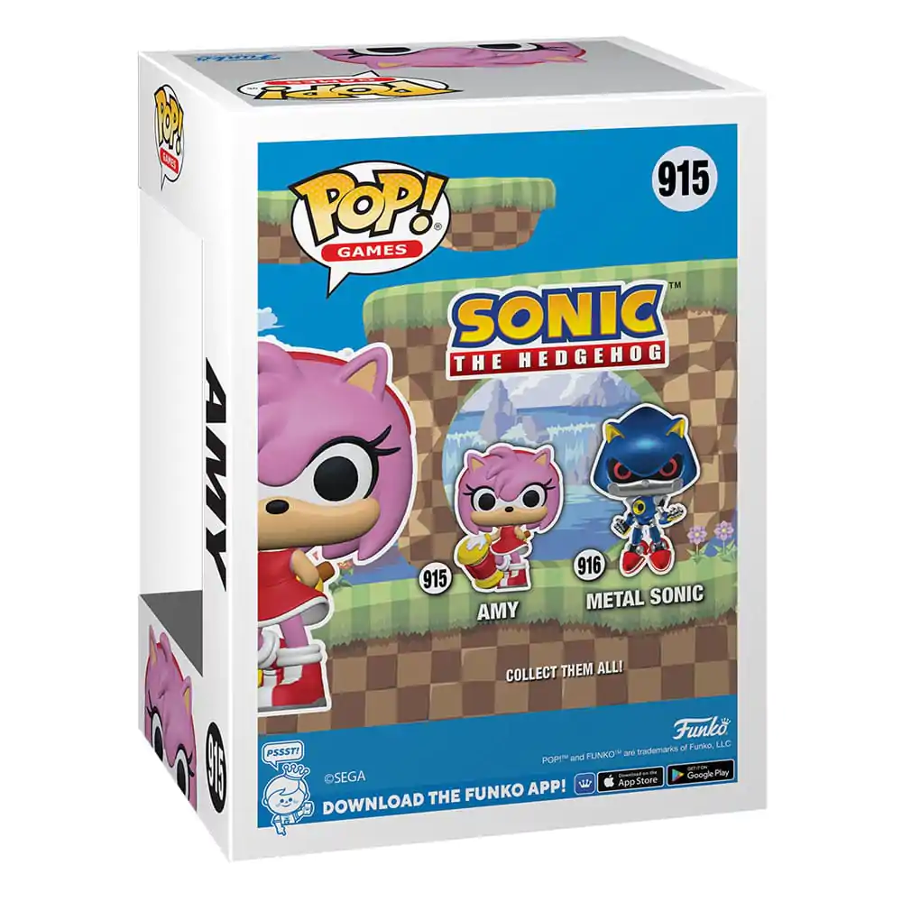 Sonic the Hedgehog POP! Games Vinyl Figure Amy Rose 9 cm termékfotó