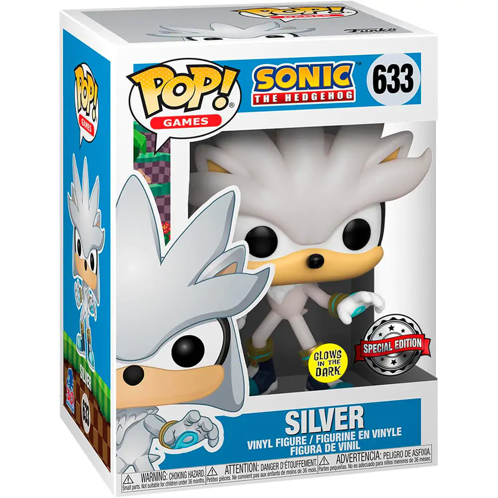Sonic The Hedgehog Funko POP! Games Vinyl Figure Silver The Hedgehog(GW) 9 cm product photo