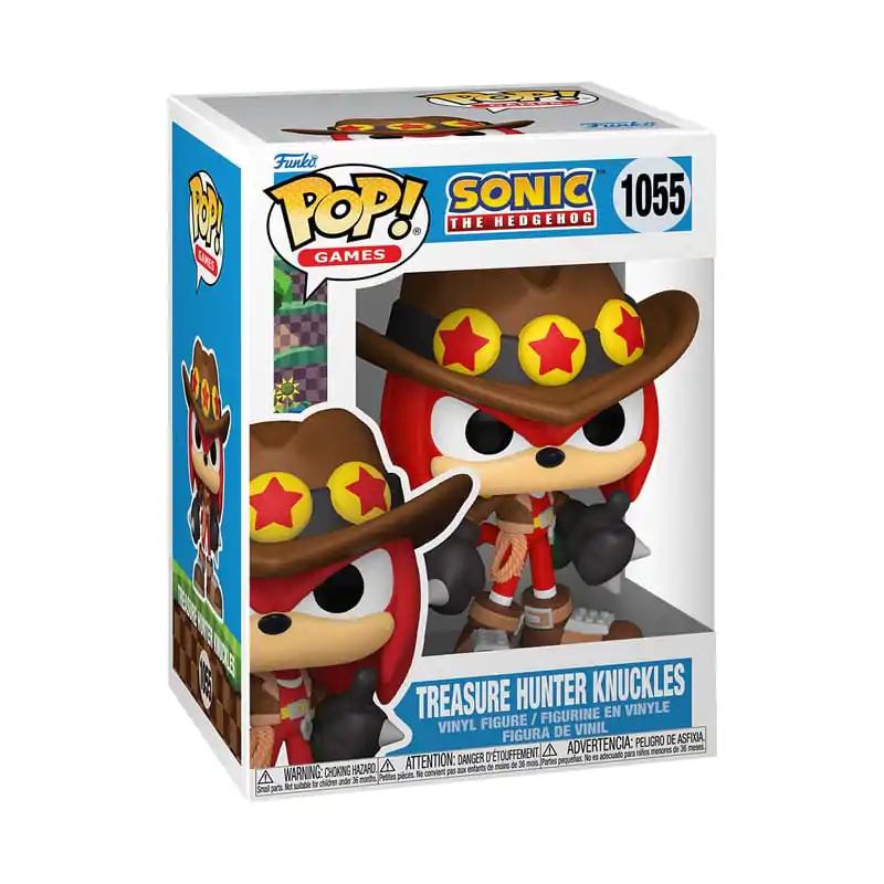 Sonic the Hedgehog Funko POP! Games Vinyl Figure Treasure Hunter Knuckles 9 cm termékfotó