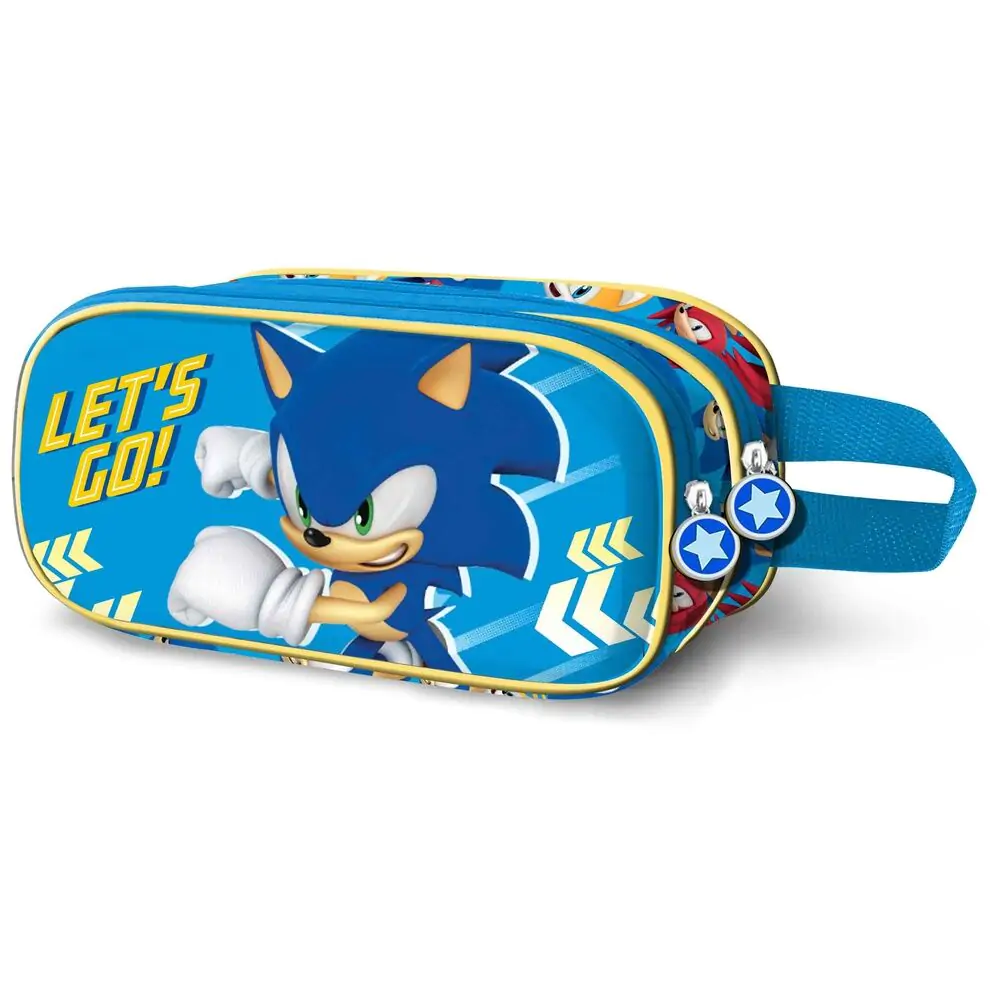 Sonic The Hedgehog Go 3D double pencil case termékfotó