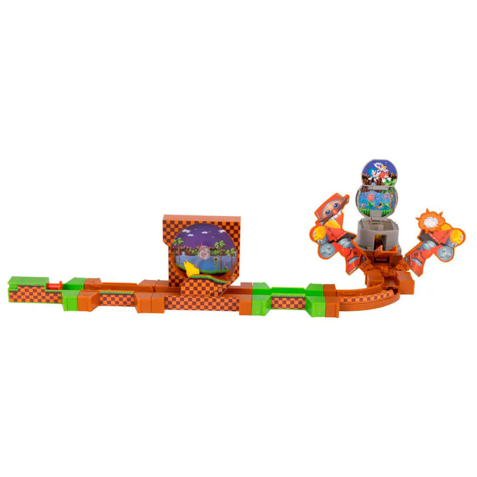 Sonic - The Hedgehog Go Go Racers Mini Figure Playset Launching ramps Deluxe product photo