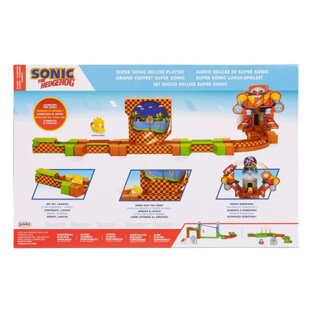 Sonic - The Hedgehog Go Go Racers Mini Figure Playset Launching ramps Deluxe product photo