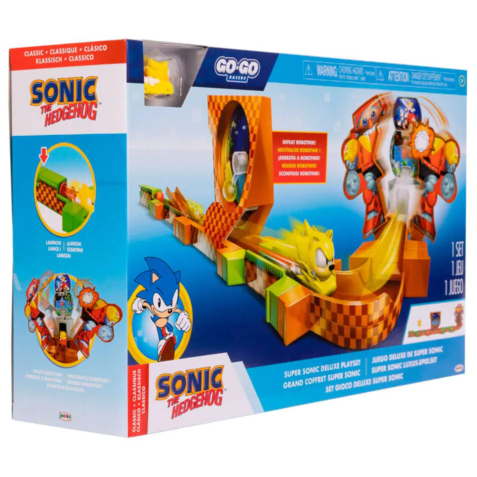 Sonic - The Hedgehog Go Go Racers Mini Figure Playset Launching ramps Deluxe product photo