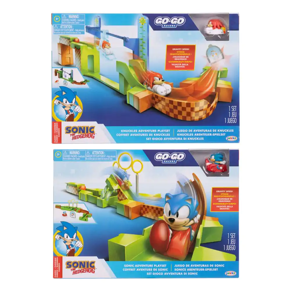 Sonic - The Hedgehog Go Go Racers Mini Figure Playset Launching ramps Sonic & Knuckles termékfotó