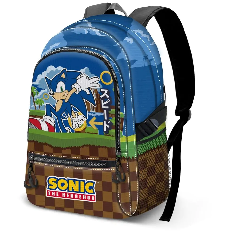 Sonic the Hedgehog Greenhill adaptable backpack 44cm termékfotó