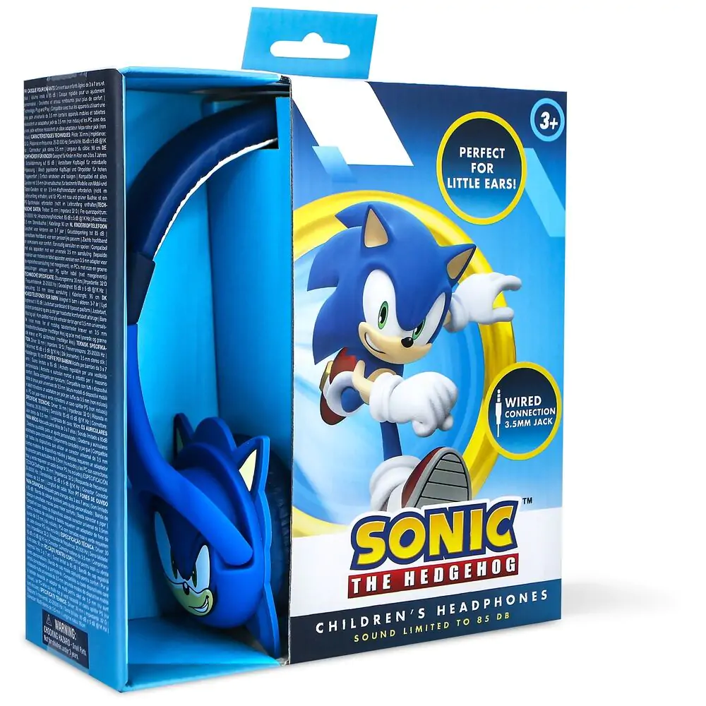 Sonic the Hedgehog kids headphones product photo