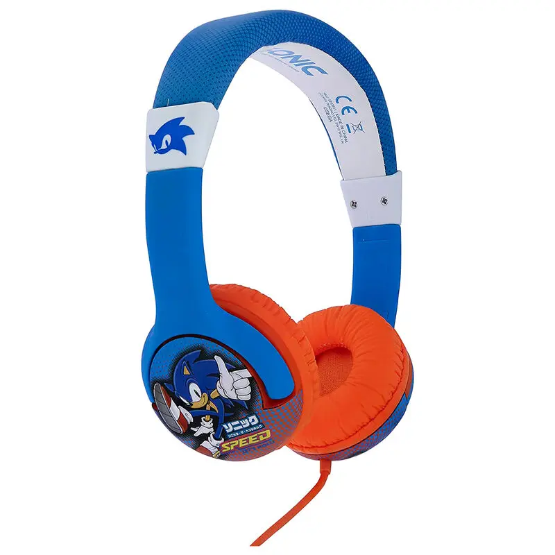 Sonic the Hedgehog kids headphones product photo