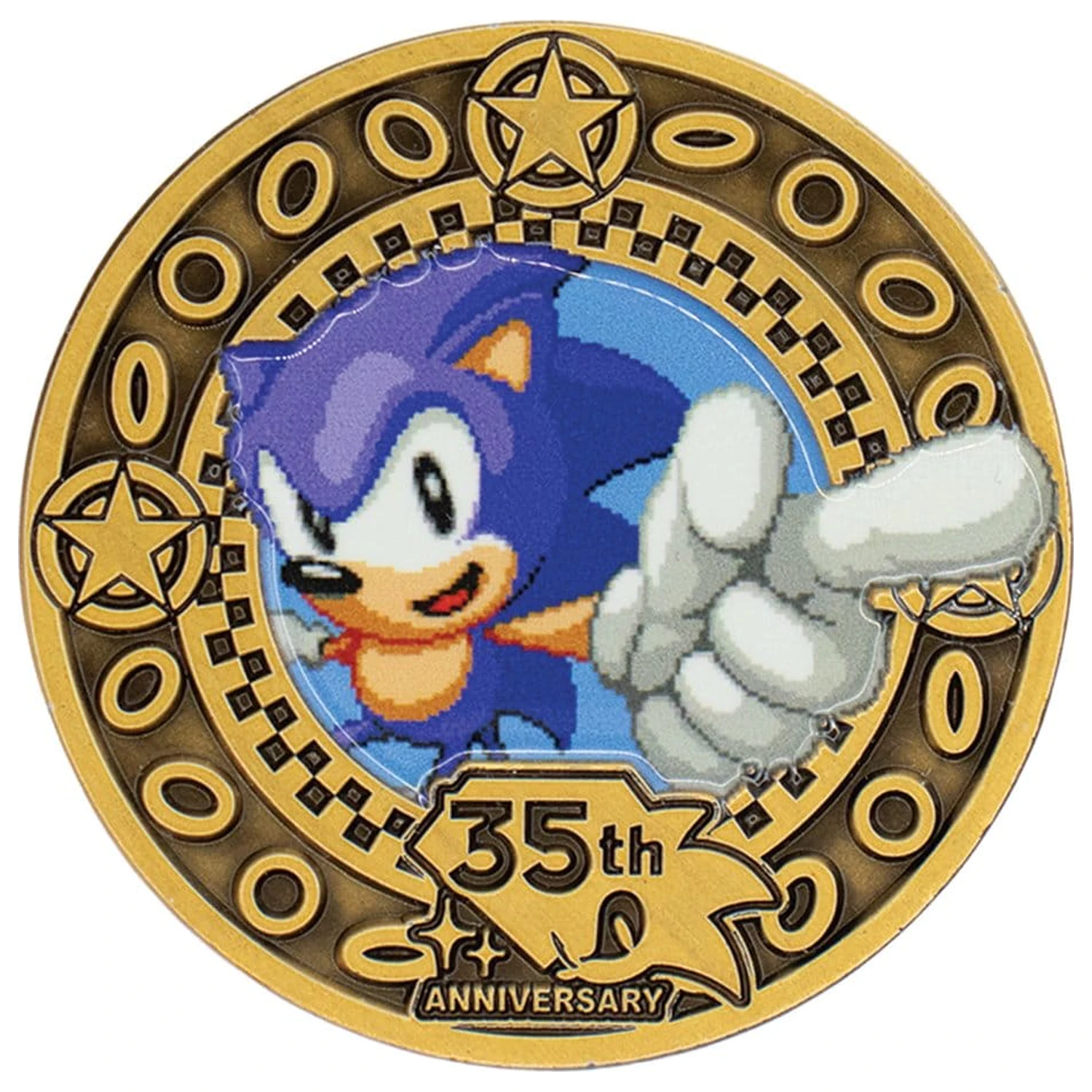 Sonic the Hedgehog Collectable Coin 35th Anniversary Limited Edition product photo