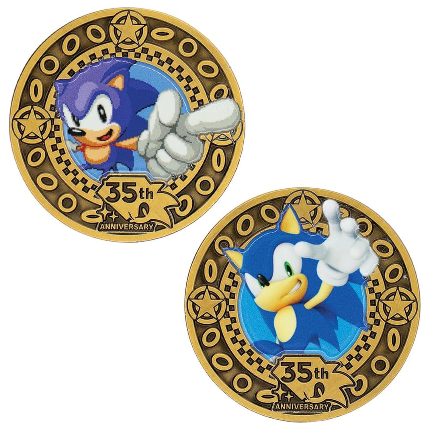 Sonic the Hedgehog Collectable Coin 35th Anniversary Limited Edition product photo