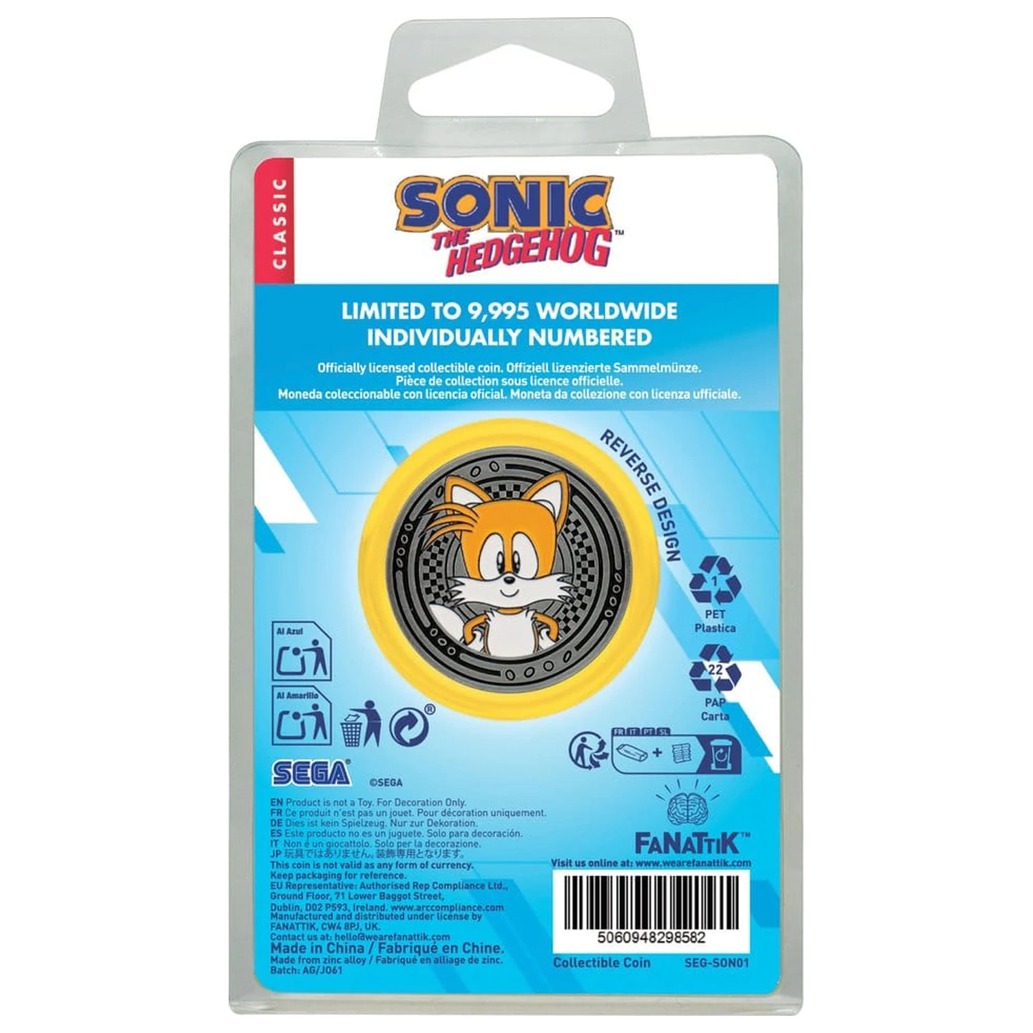 Sonic - The Hedgehog Collectable Coin Sonic & Tails product photo