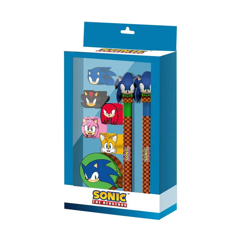 Sonic the Hedgehog stationery set product photo