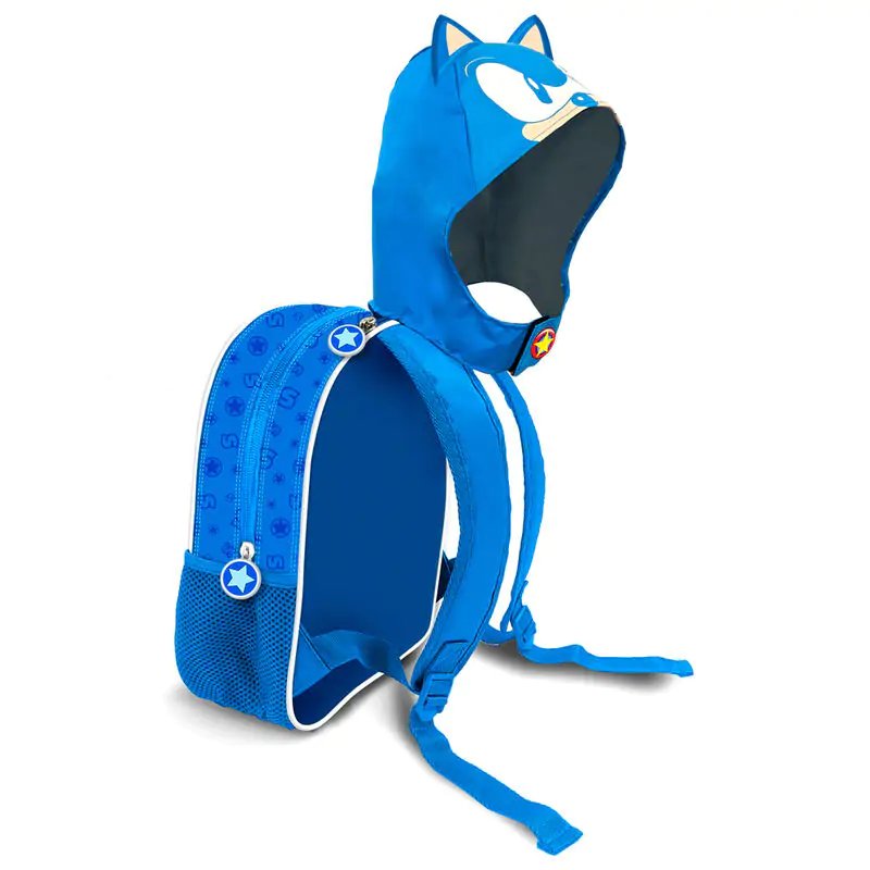 Sonic the Hedgehog hooded backpack 31cm product photo