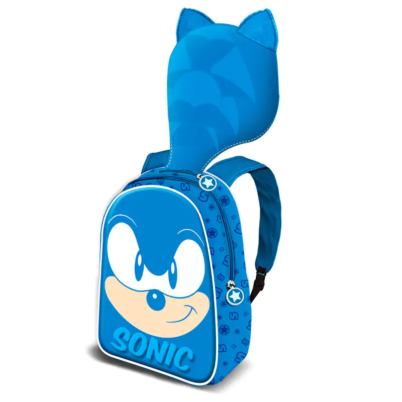 Sonic the Hedgehog hooded backpack 31cm product photo