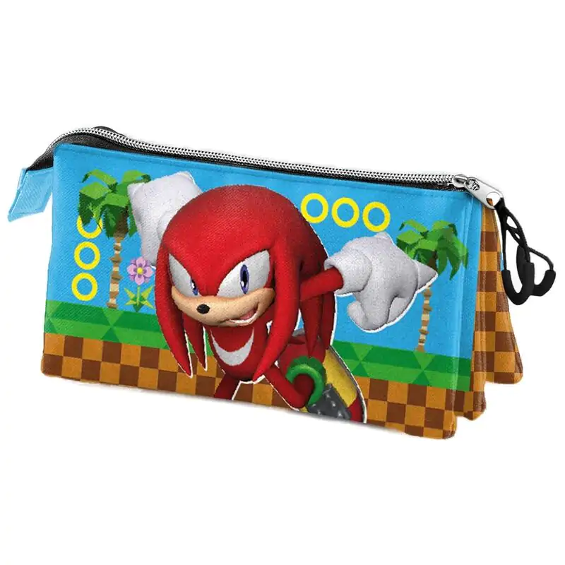 Sonic the Hedgehog Knuckles Run triple pencil case termékfotó