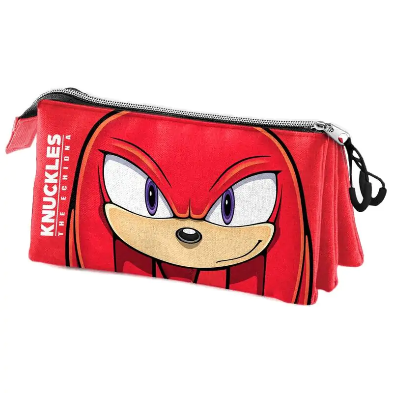 Sonic the Hedgehog Knuckles triple pencil case product photo