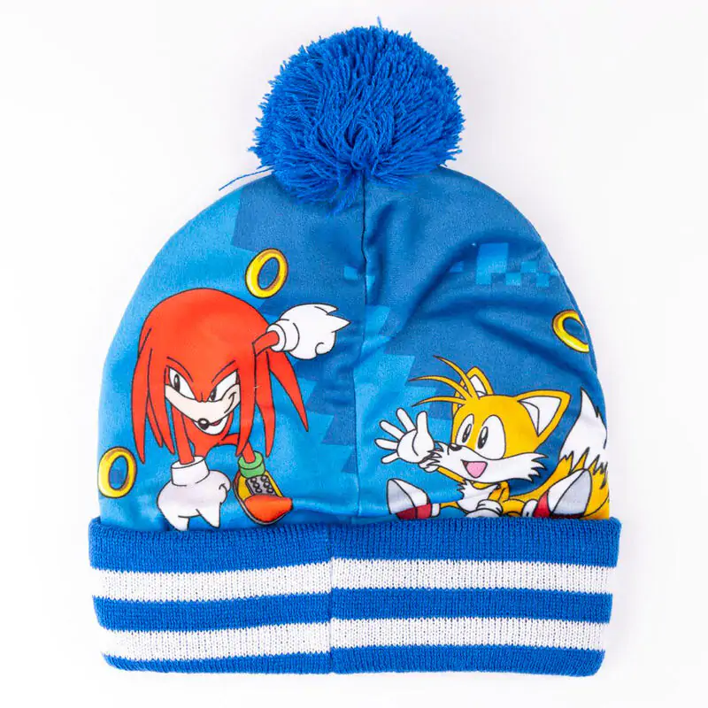 Sonic the Hedgehog kids snood, hat and gloves set product photo