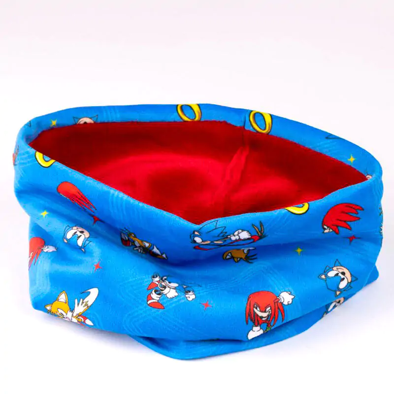 Sonic the Hedgehog kids snood, hat and gloves set product photo