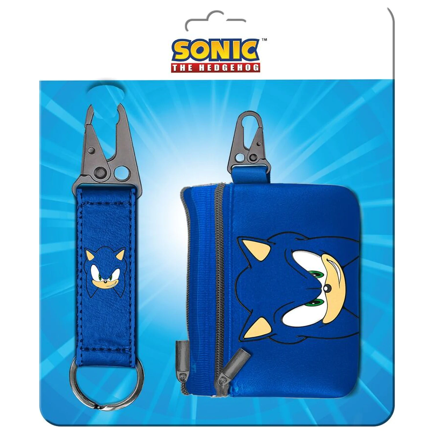 Sonic the Hedgehog keyring + purse set product photo