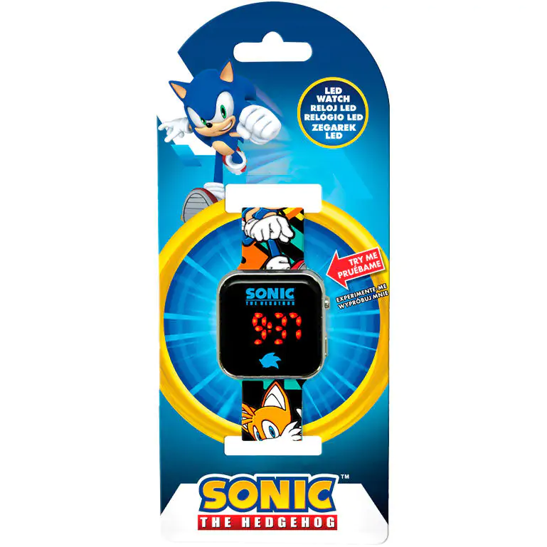 Sonic the Hedgehog led watch termékfotó