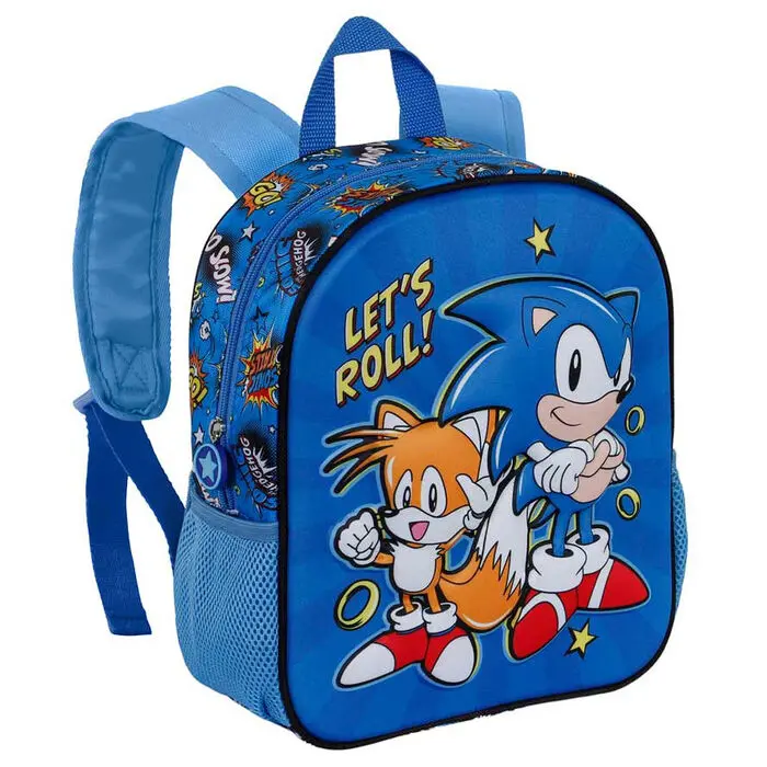 Sonic The Hedgehog Lets Roll 3D backpack 31cm termékfotó