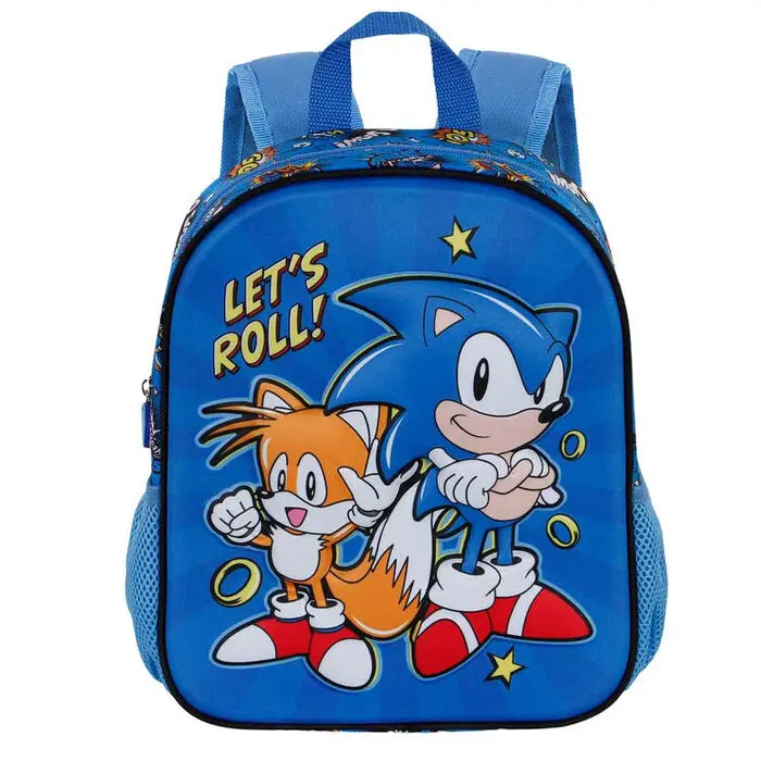 Sonic The Hedgehog Lets Roll 3D backpack 31cm termékfotó