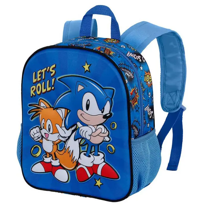 Sonic The Hedgehog Lets Roll 3D backpack 31cm termékfotó