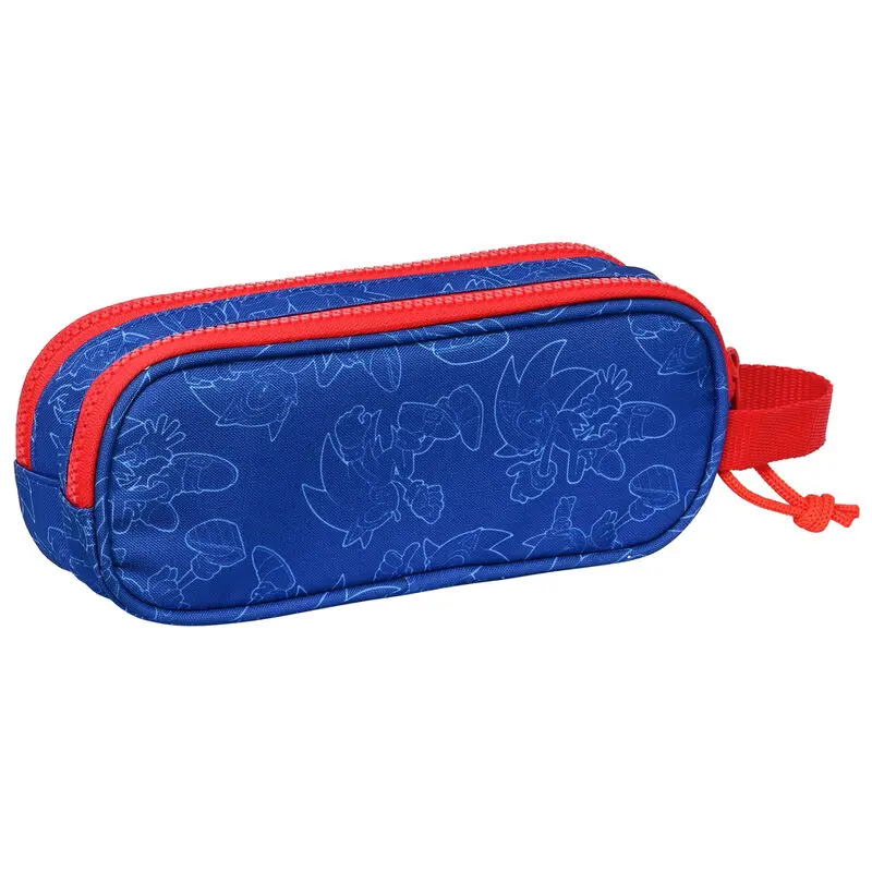 Sonic The Hedgehog Lets Roll double pencil case product photo