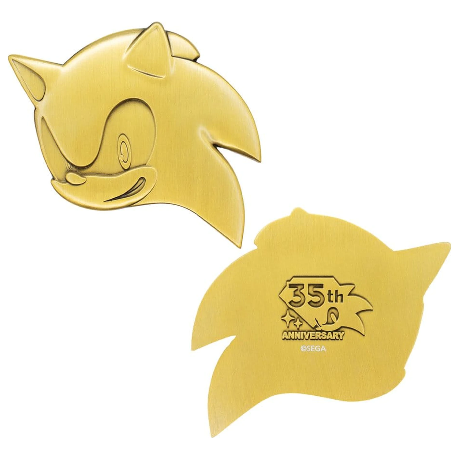 Sonic the Hedgehog Medallion Set 35th Anniversary Then & Now Limited Edition product photo