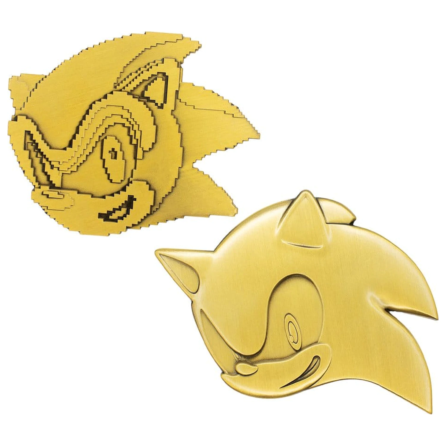 Sonic the Hedgehog Medallion Set 35th Anniversary Then & Now Limited Edition product photo