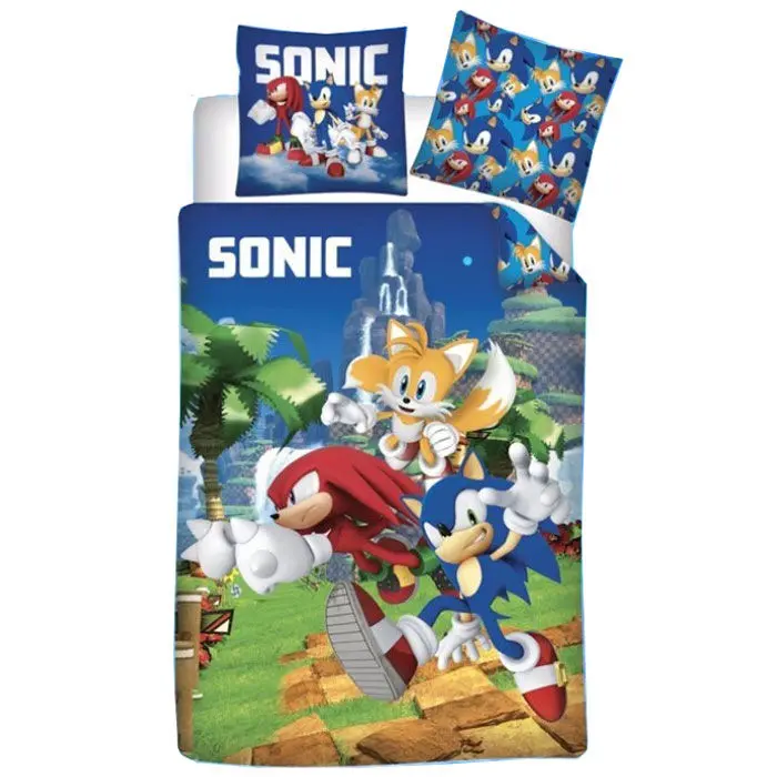 Sonic The Hedgehog microfibre duvet cover bed 90cm termékfotó