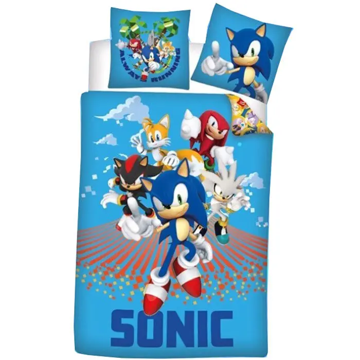 Sonic The Hedgehog microfibre duvet cover bed 90cm termékfotó