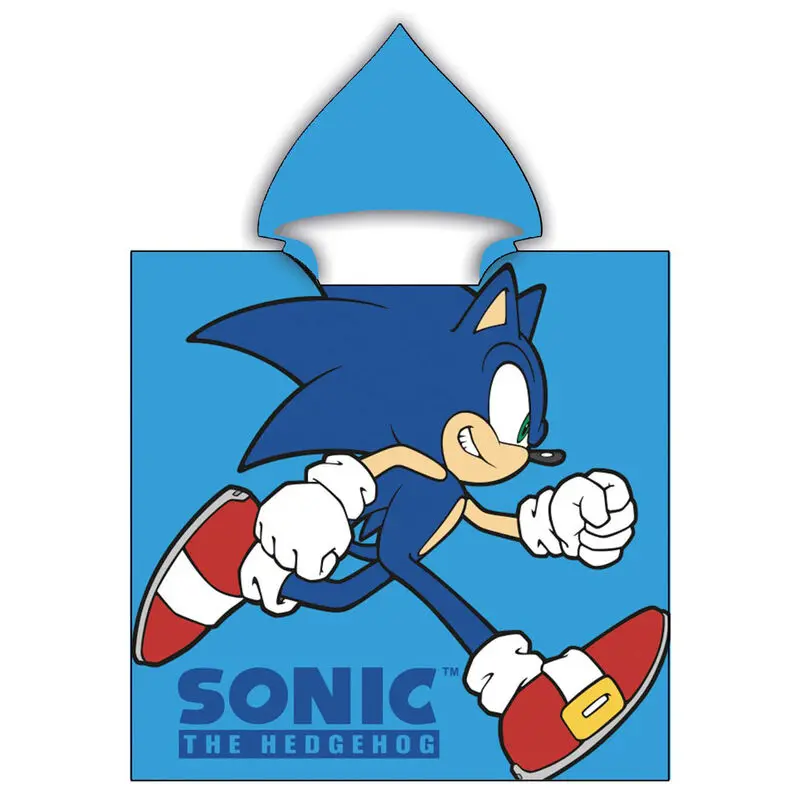 Sonic The Hedgehog microfibre poncho towel product photo